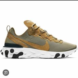 Nike React Element 55 Men's Running Shoes Metallic, Size 11